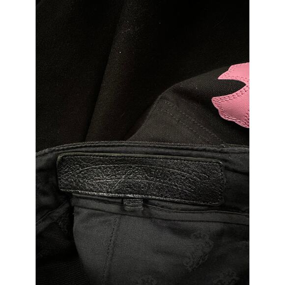 Chrome Hearts Black & Pink Cross Patch 1/1 Cargo Pants - Picture 5 of 8